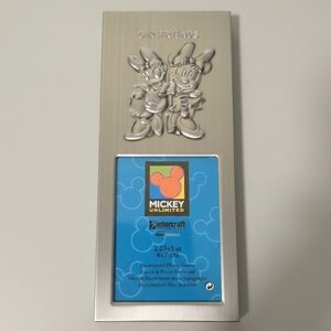Disney Mickey Unlimited Pewter Silver Minnie & Daisy Girlfriends VTG Photo Frame